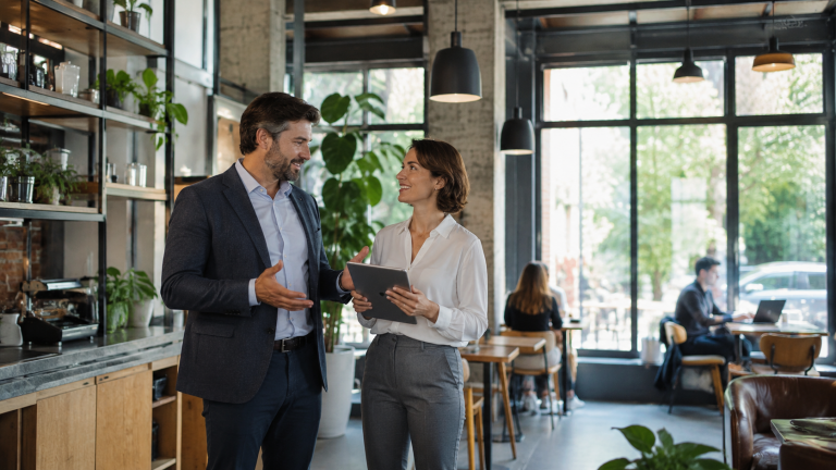 business meeting industrial space
