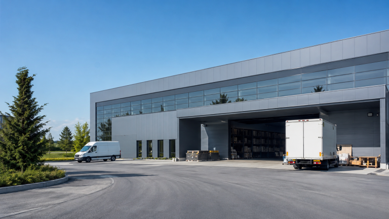 loading dock warehouse truck